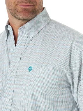 'Wrangler' Men's George Strait Button Down - Emerald