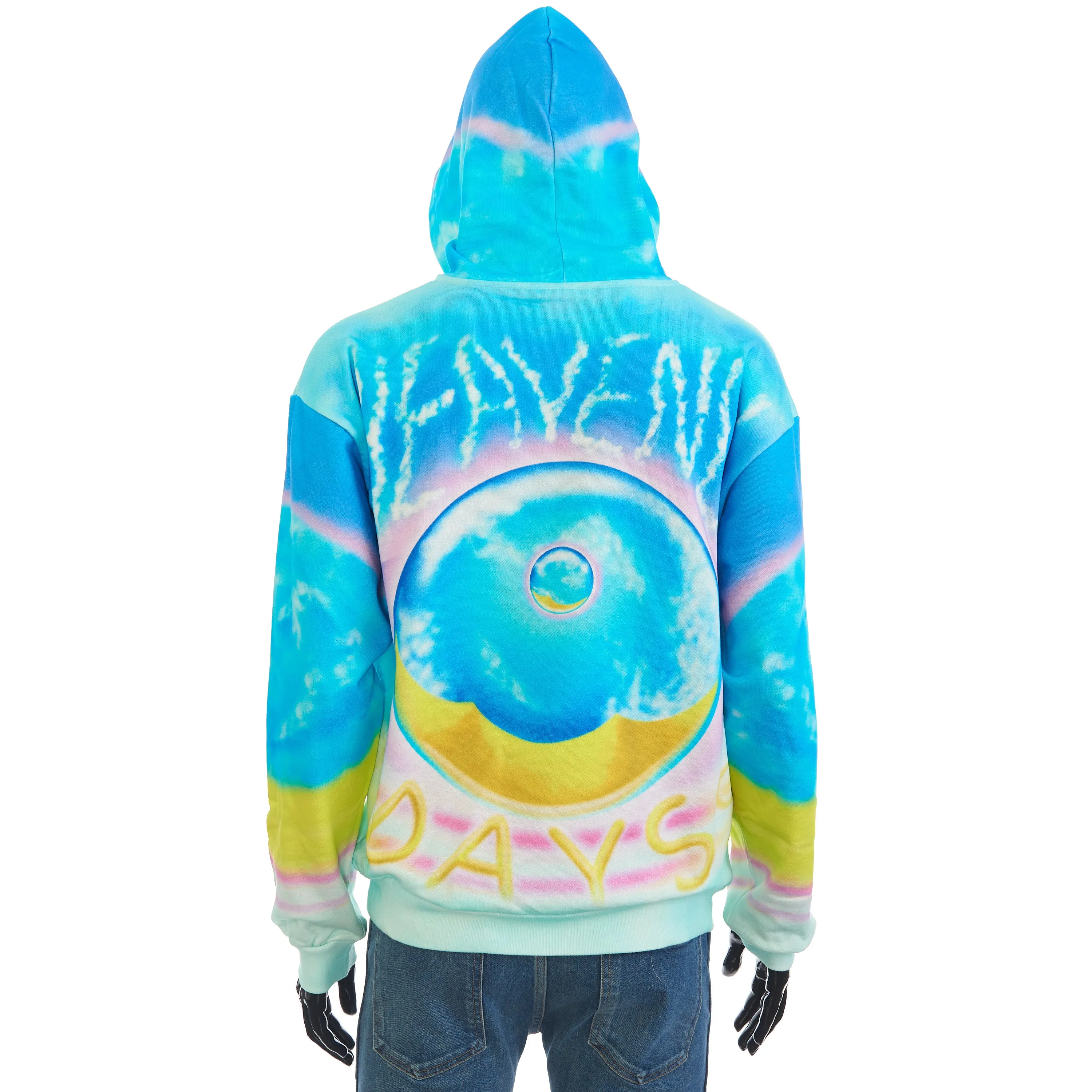 x MARCELO LAVIN “HEAVENLY DAYS” Print Hoodie In Multicolour Cotton Fleece