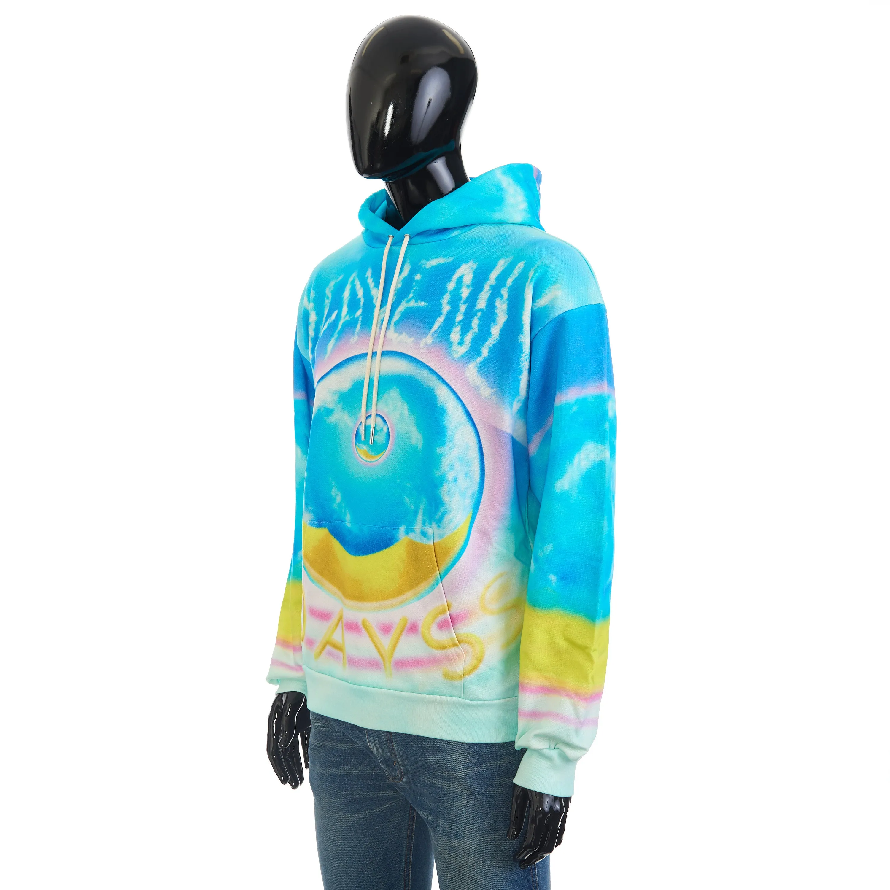 x MARCELO LAVIN “HEAVENLY DAYS” Print Hoodie In Multicolour Cotton Fleece