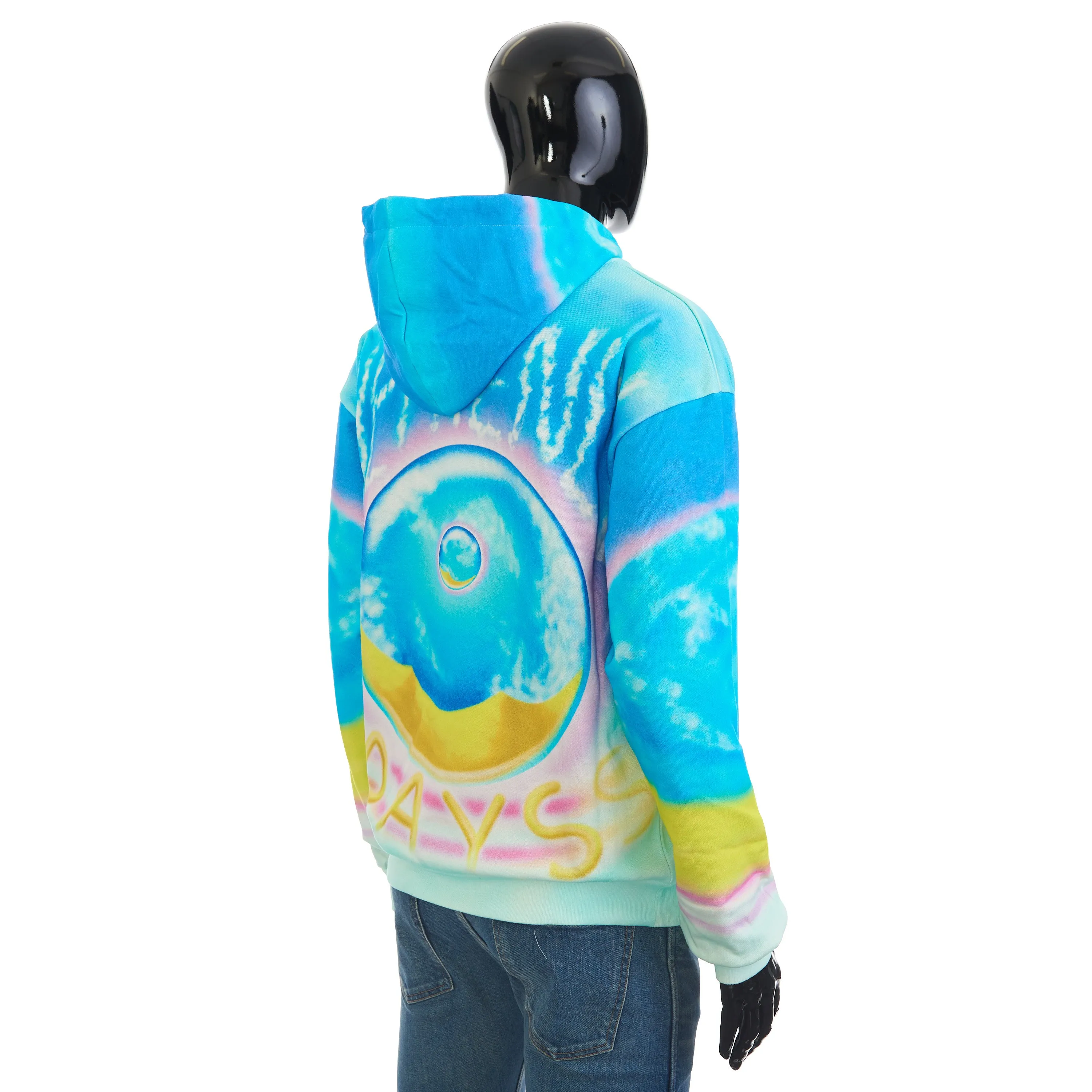 x MARCELO LAVIN “HEAVENLY DAYS” Print Hoodie In Multicolour Cotton Fleece