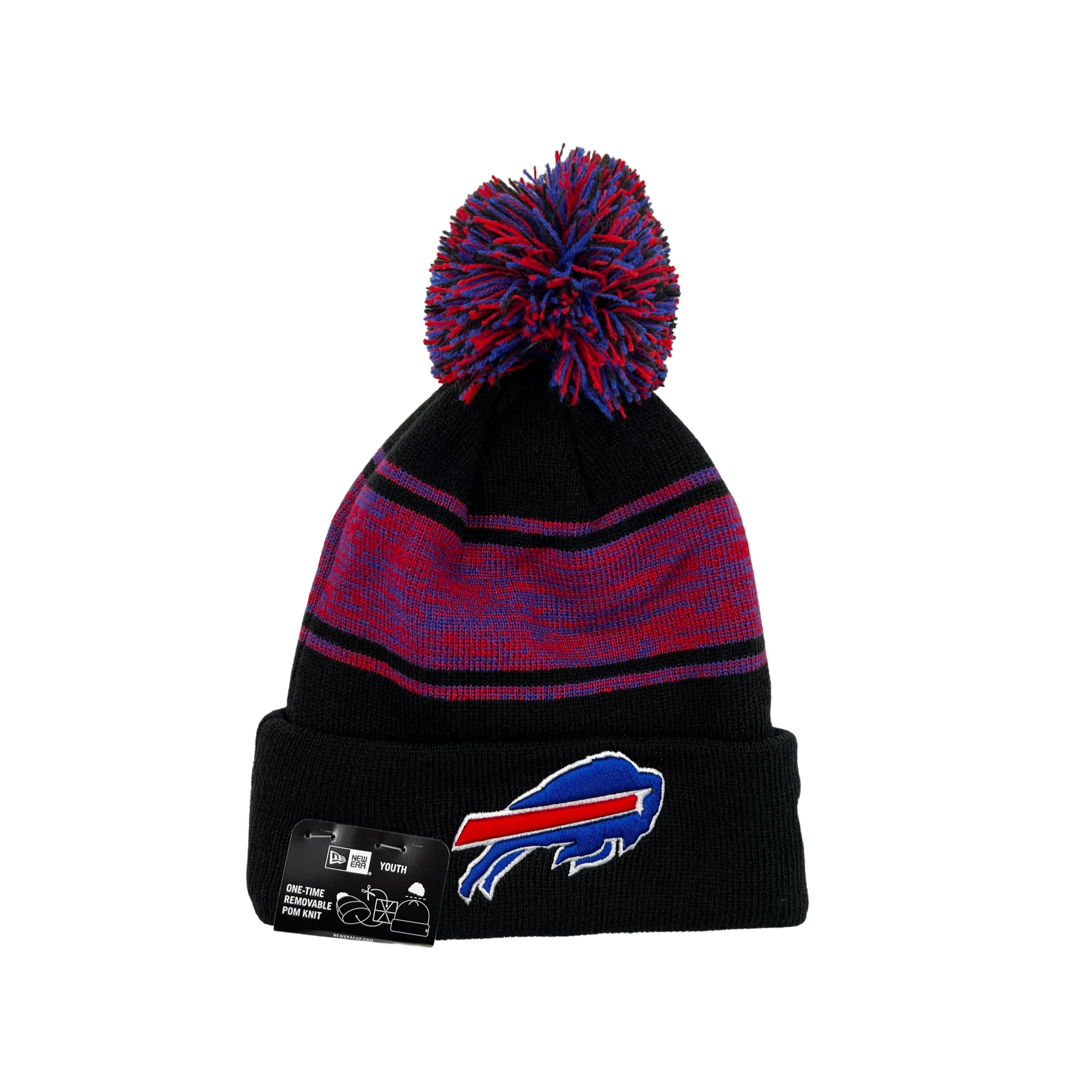 Youth Buffalo Bills Red & Black Winter Hat