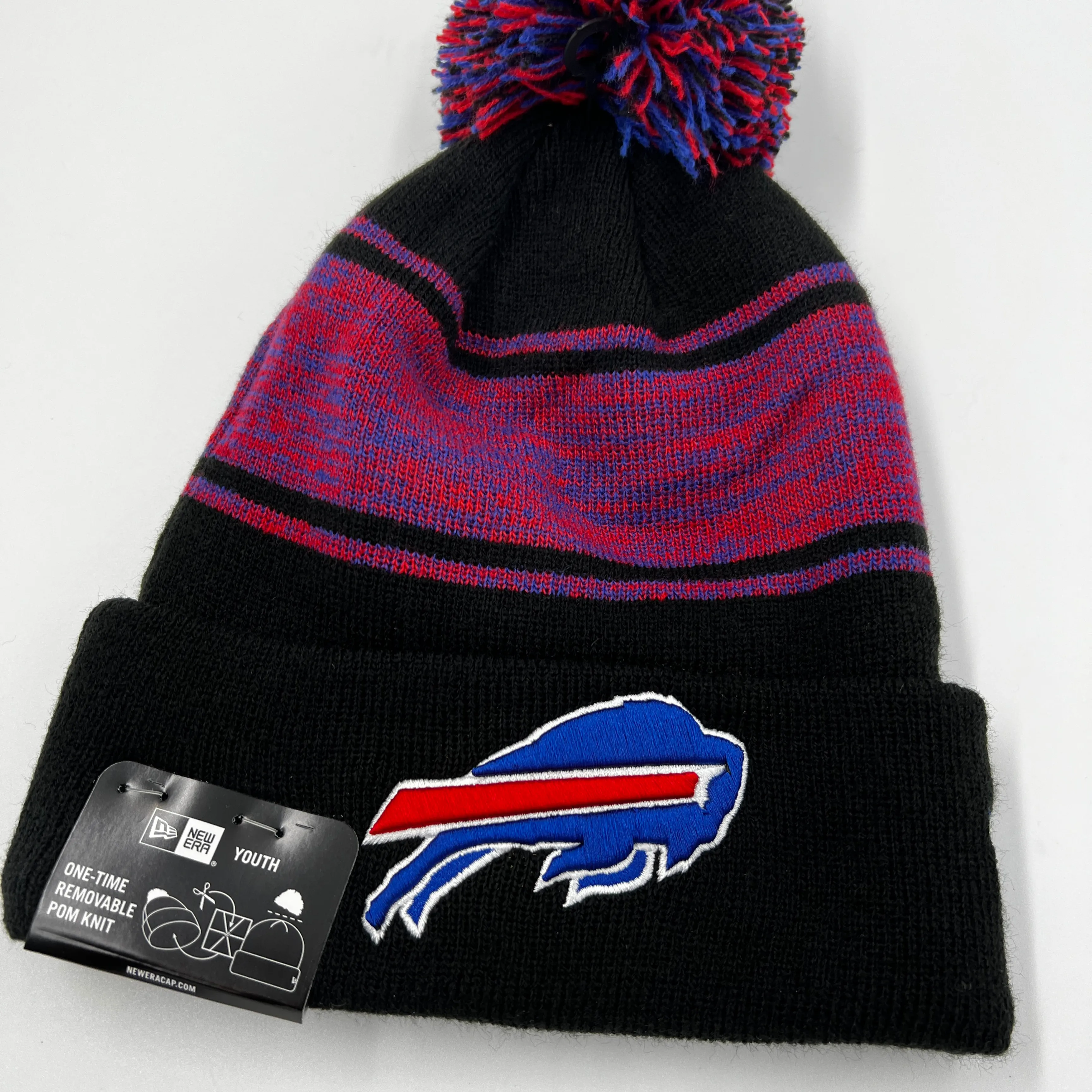 Youth Buffalo Bills Red & Black Winter Hat