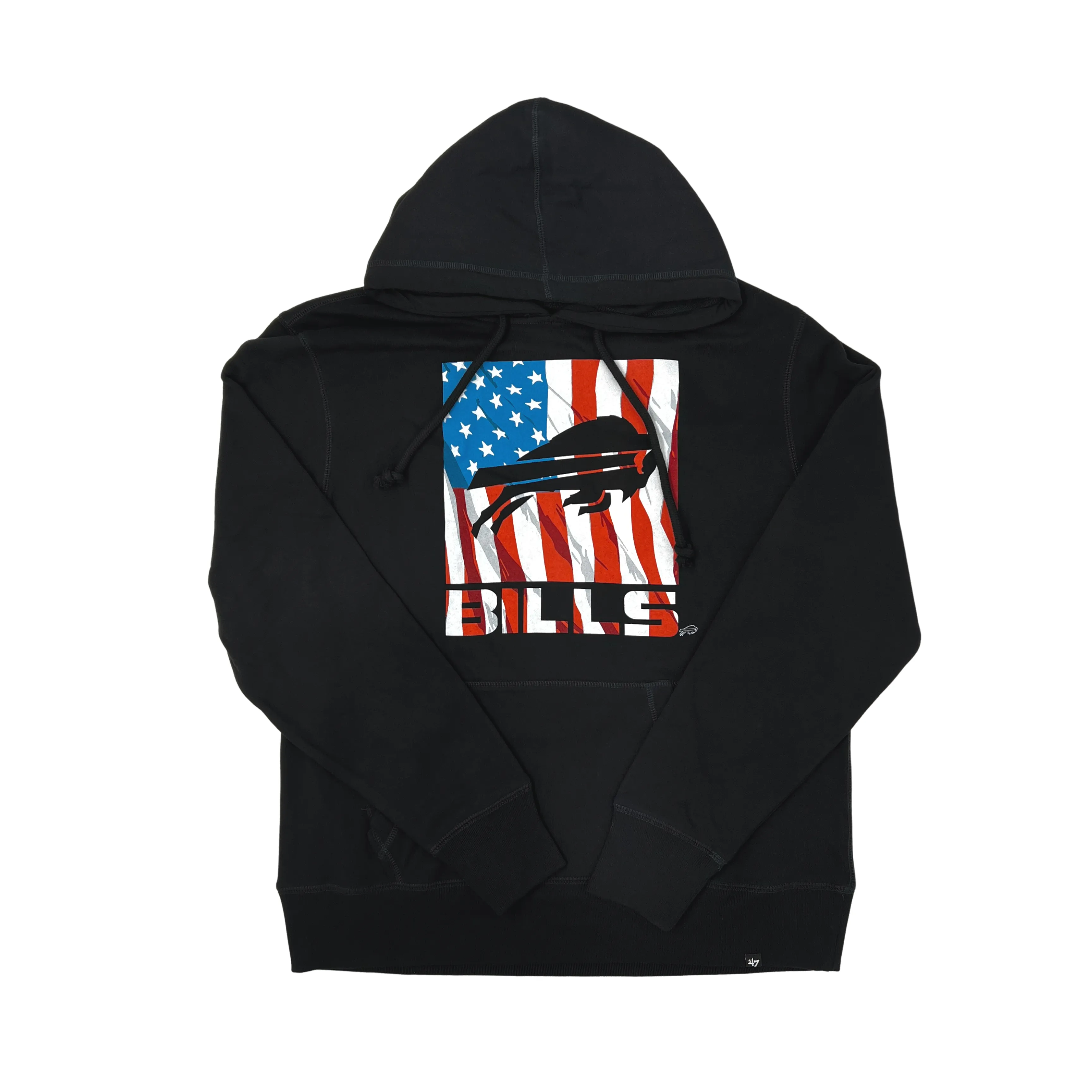 Buffalo Bills Jet Black Americana Headline Hoodie